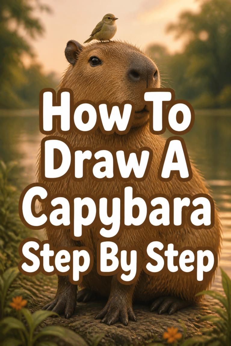 🎨 How To Draw A Capybara Step By Step