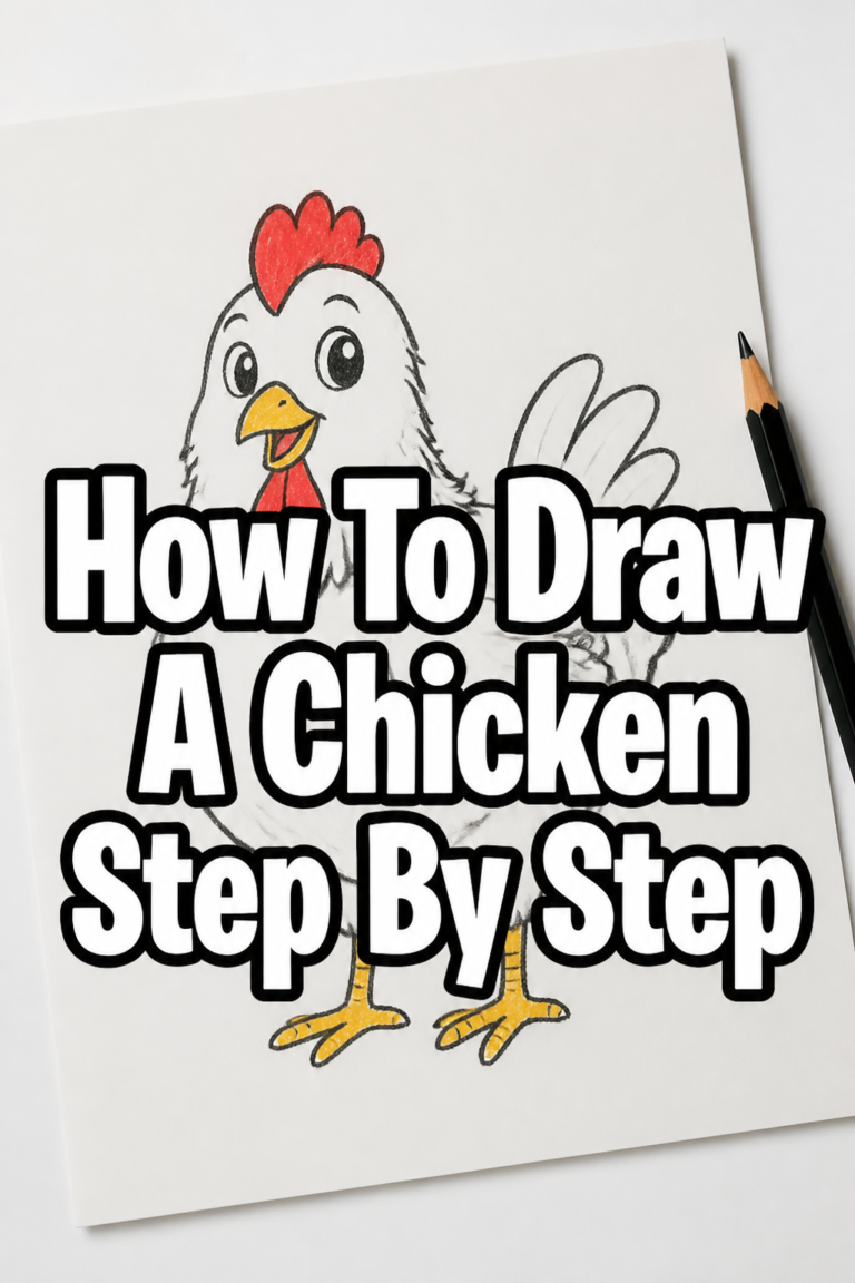 🐔 How To Draw A Chicken Step By Step