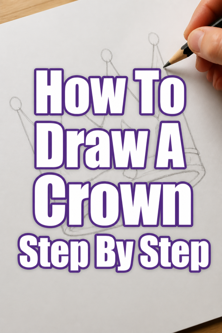 👑 How To Draw A Crown Step By Step