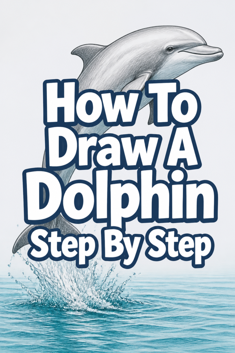 🐬 How To Draw A Dolphin Step By Step