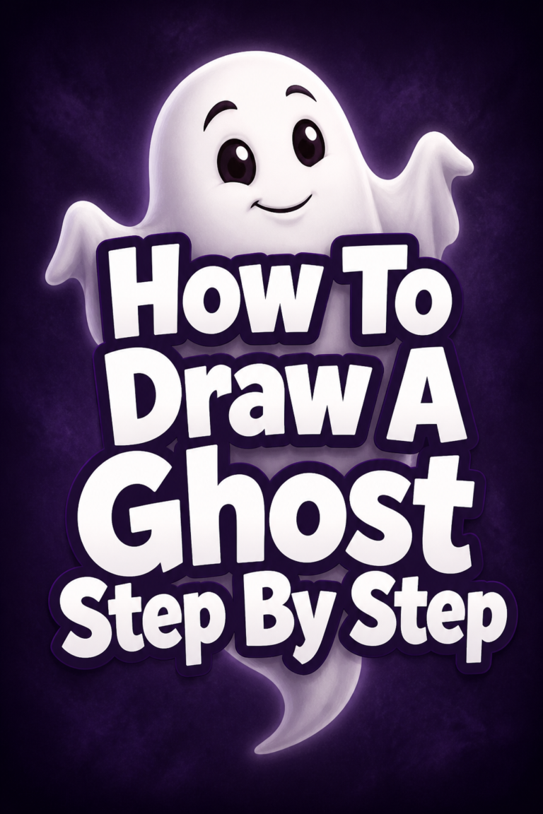 👻 How To Draw A Ghost Step By Step