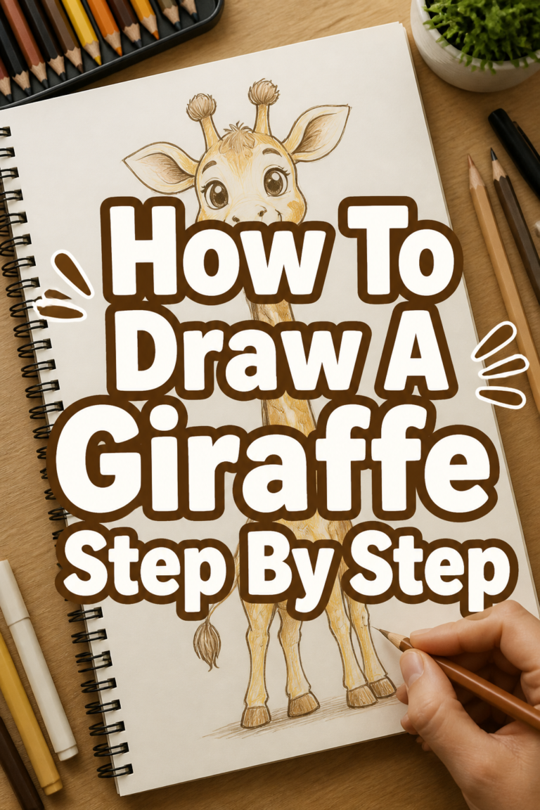 🦒 How To Draw A Giraffe Step By Step