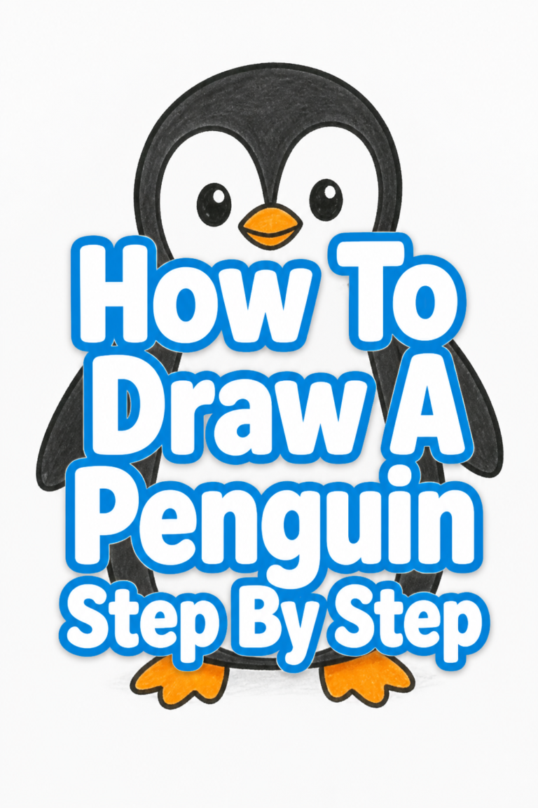 🐧 How To Draw A Penguin Step By Step