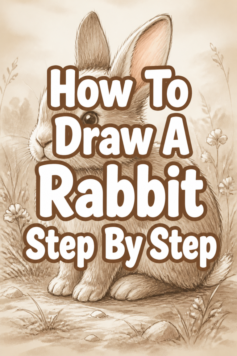 ✨ How To Draw A Rabbit Step By Step