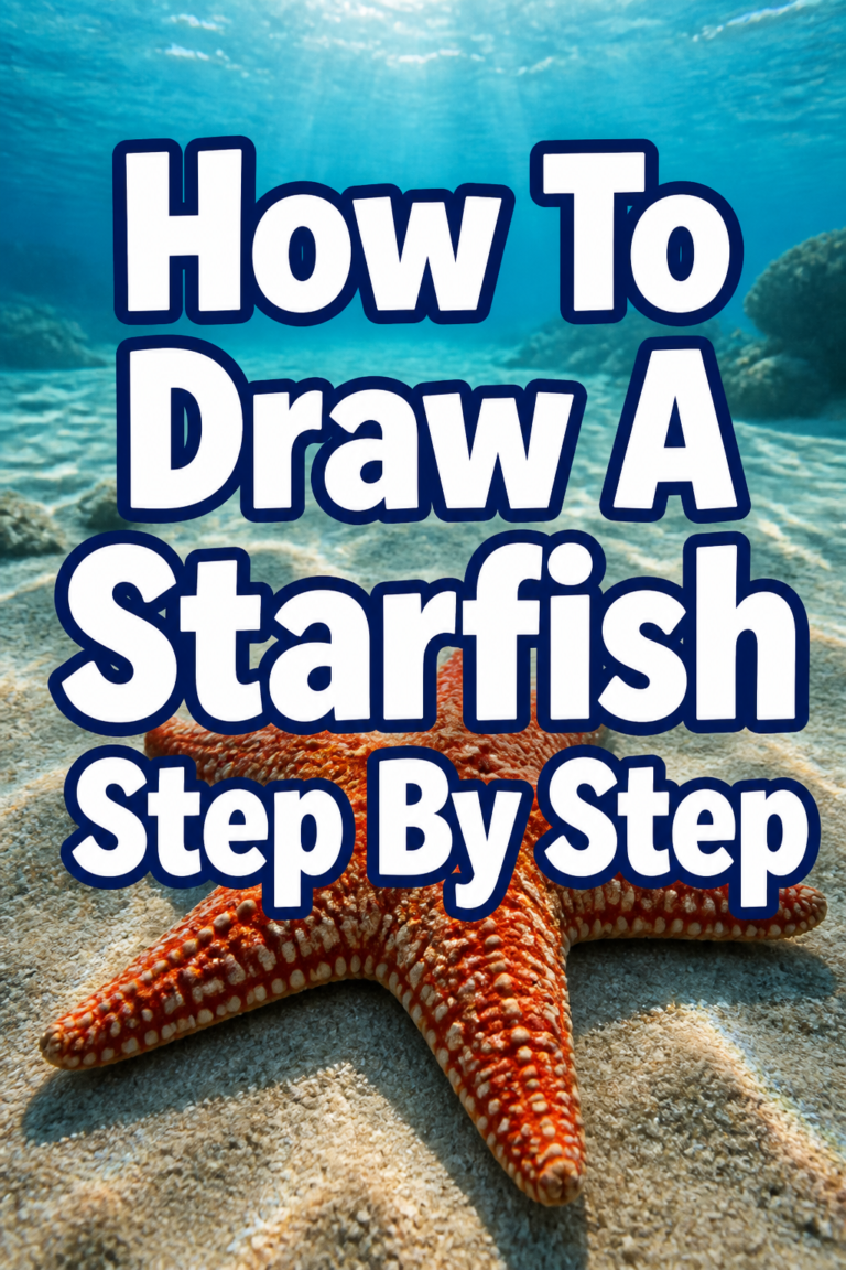 ⭐ How To Draw A Starfish Step By Step