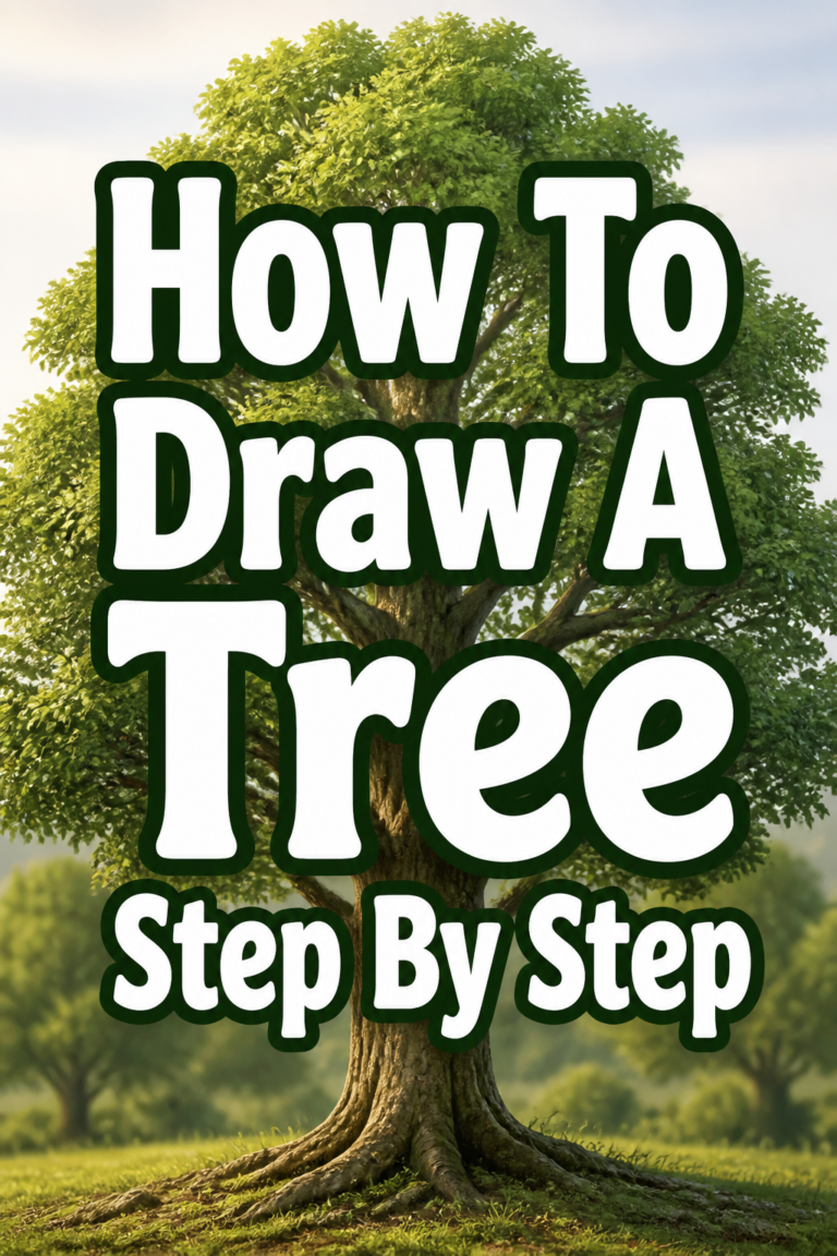🌳 How To Draw A Tree Step By Step