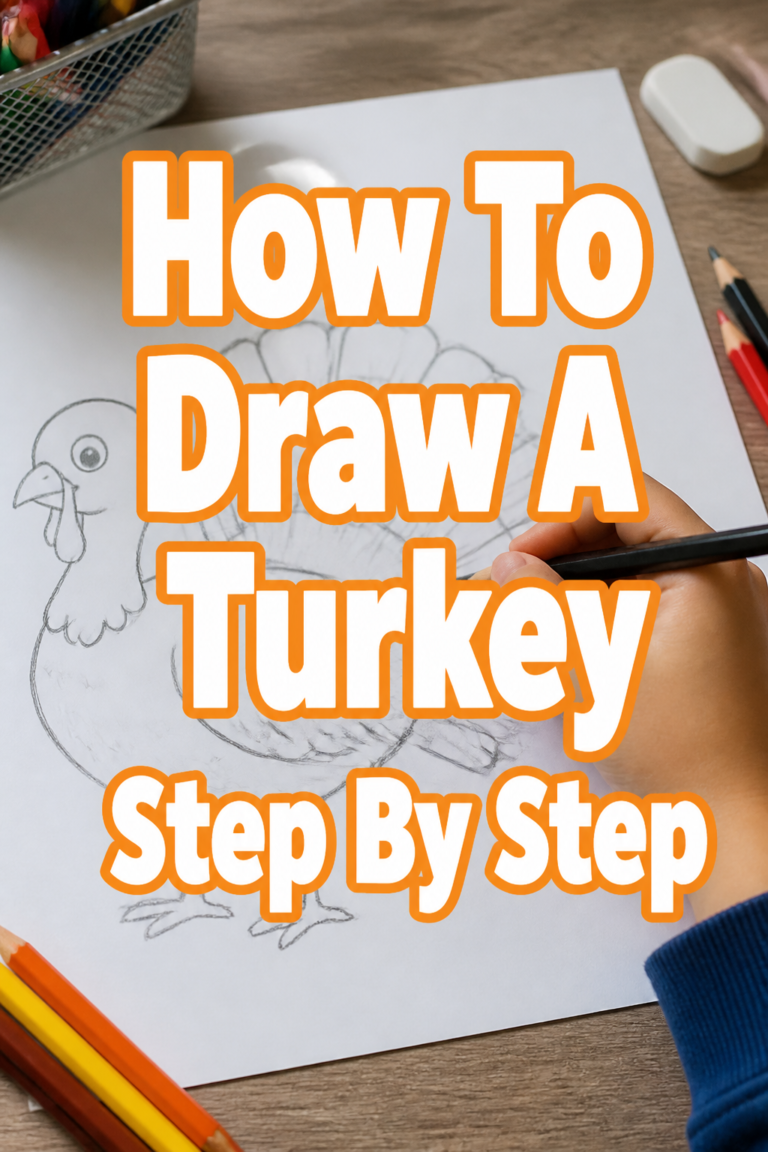 🦃 How To Draw A Turkey Step By Step