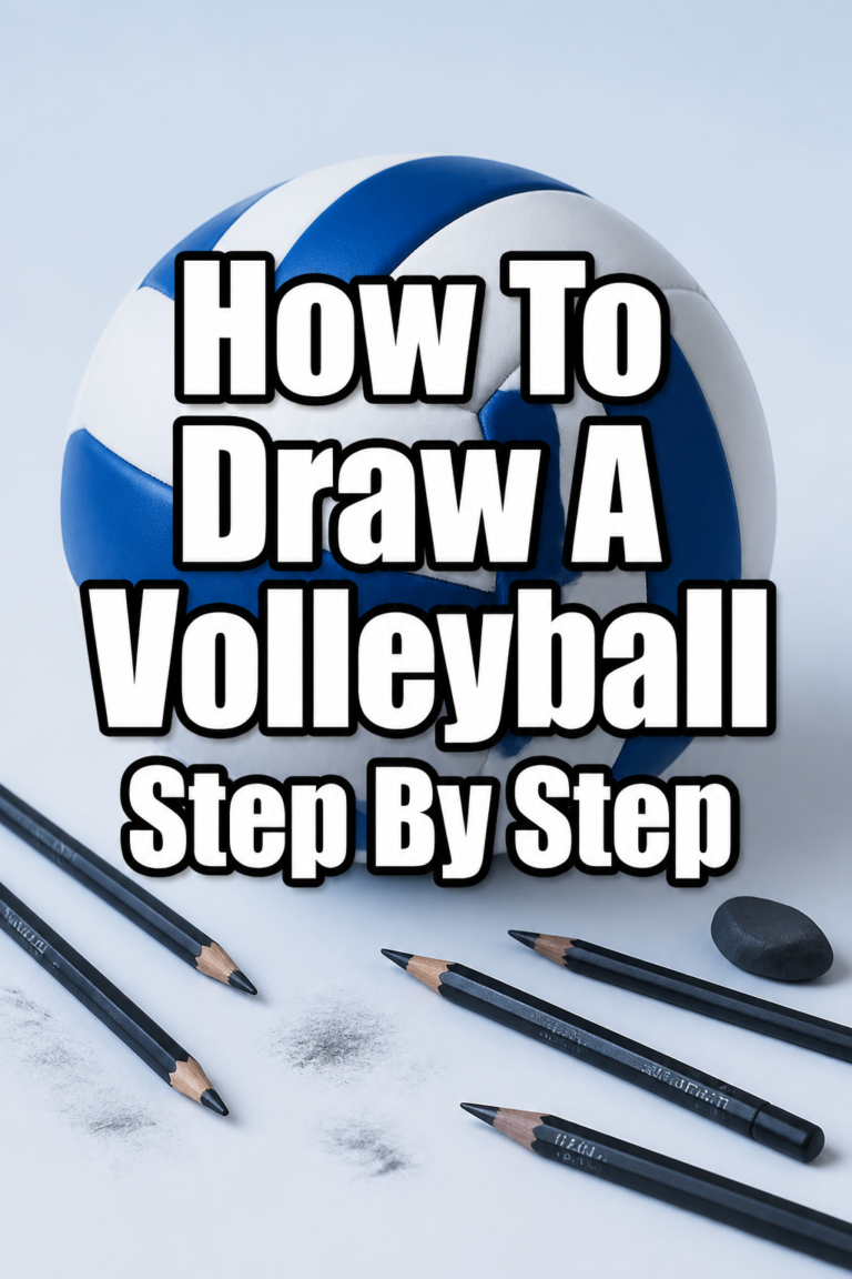 🏐 How To Draw A Volleyball Step By Step