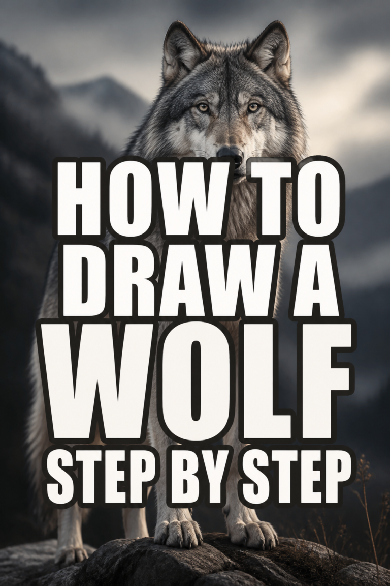 🐺 How To Draw A Wolf Step By Step