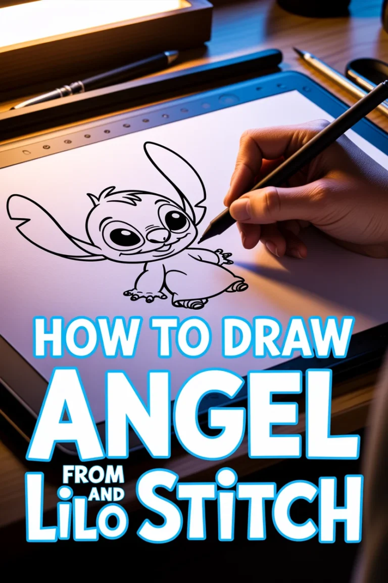 💖 How To Draw Angel From Lilo And Stitch
