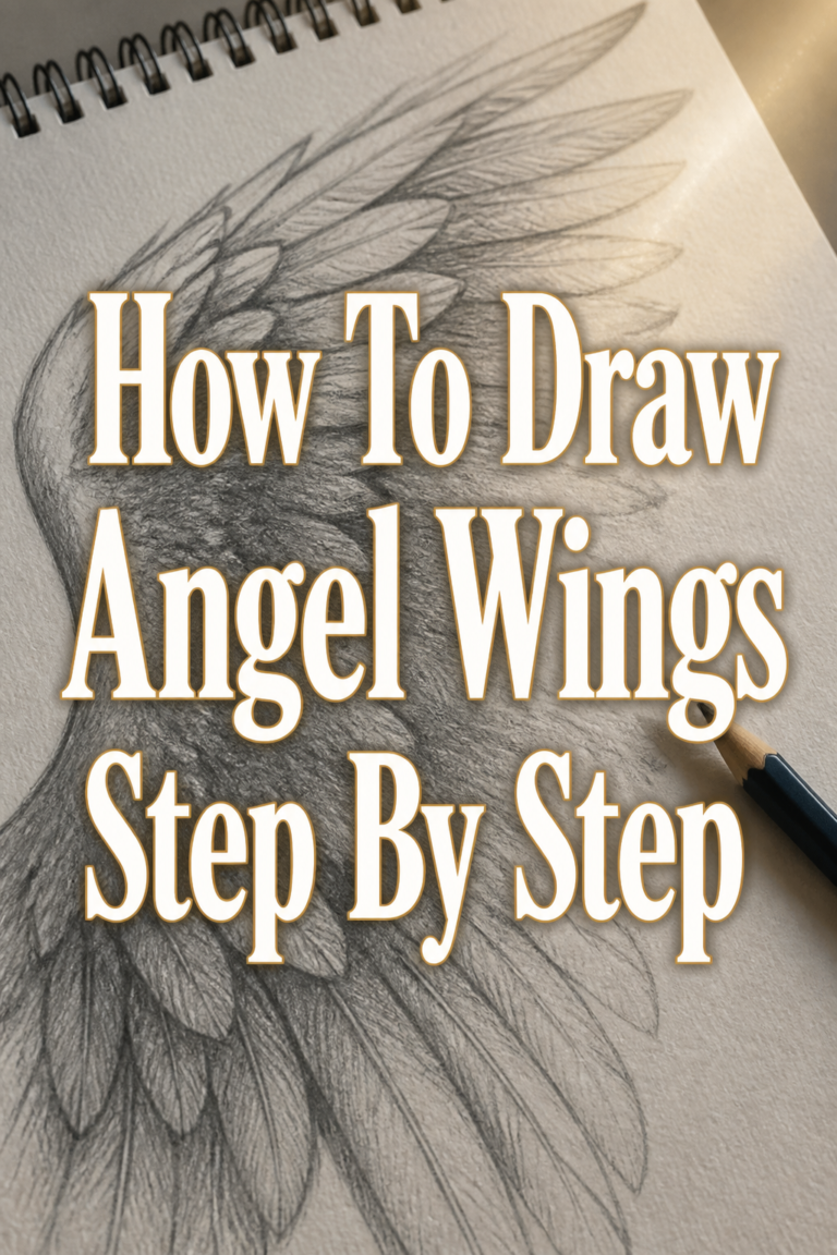 🕊️ How To Draw Angel Wings Step By Step