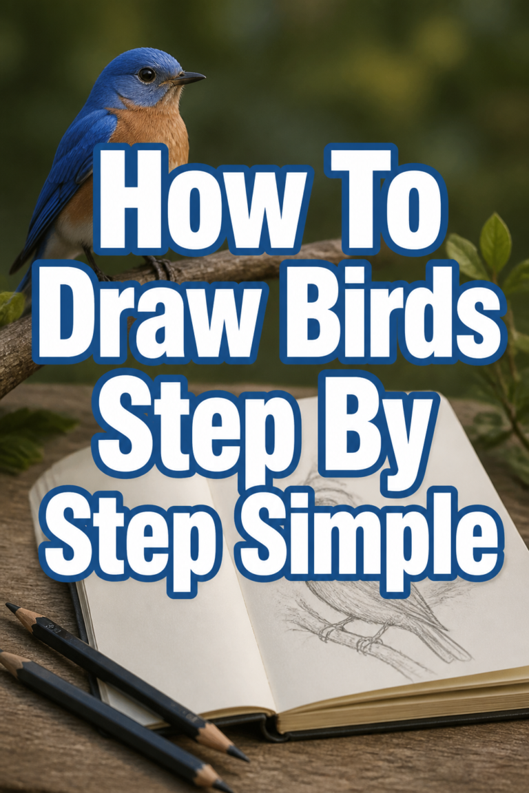 🐦 How To Draw Birds Step By Step Simple