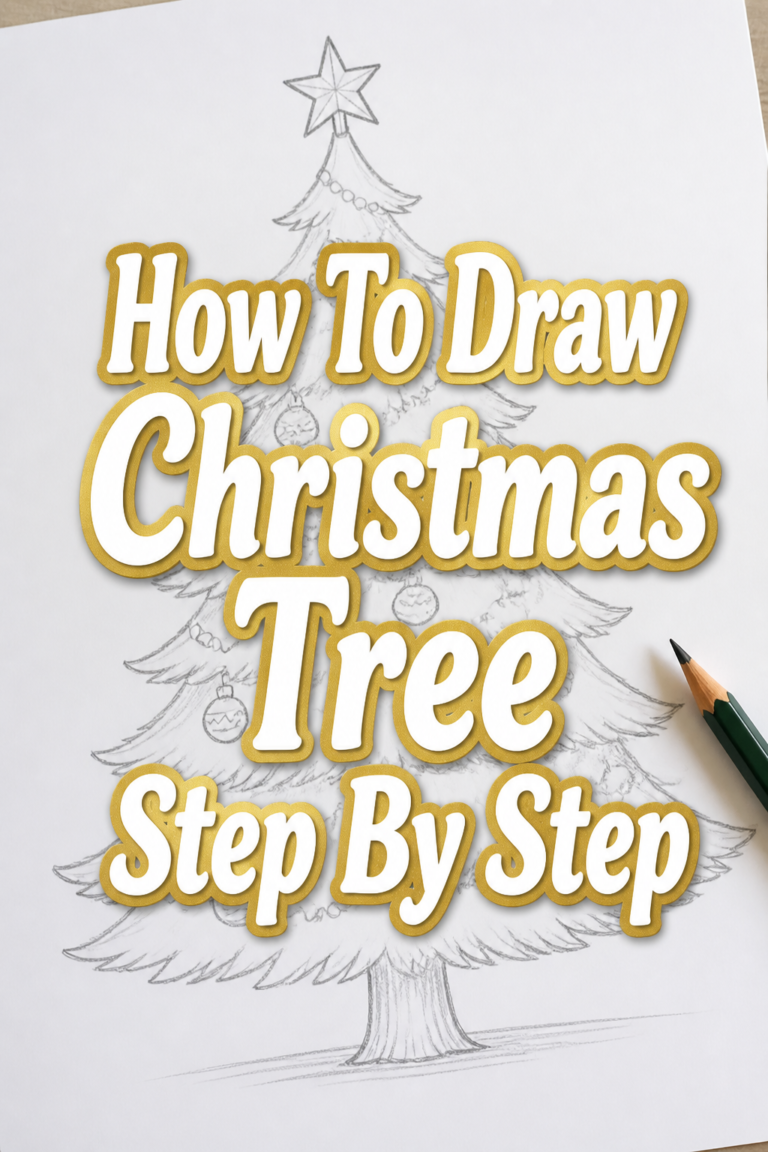 🎄 How To Draw Christmas Tree Step By Step