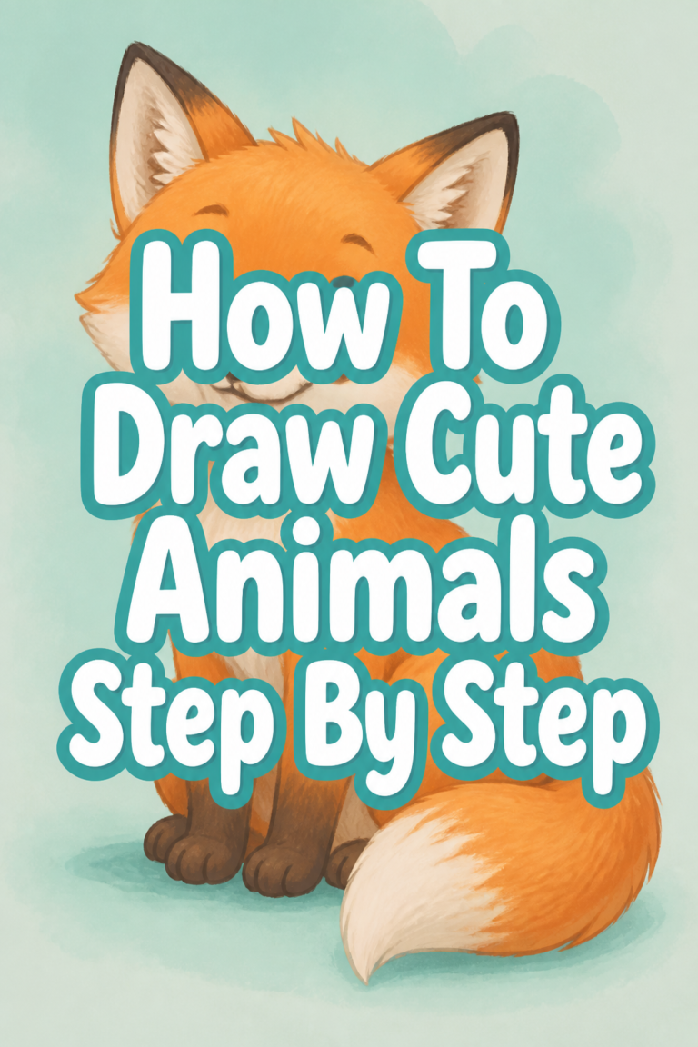 🎨 How To Draw Cute Animals Step By Step