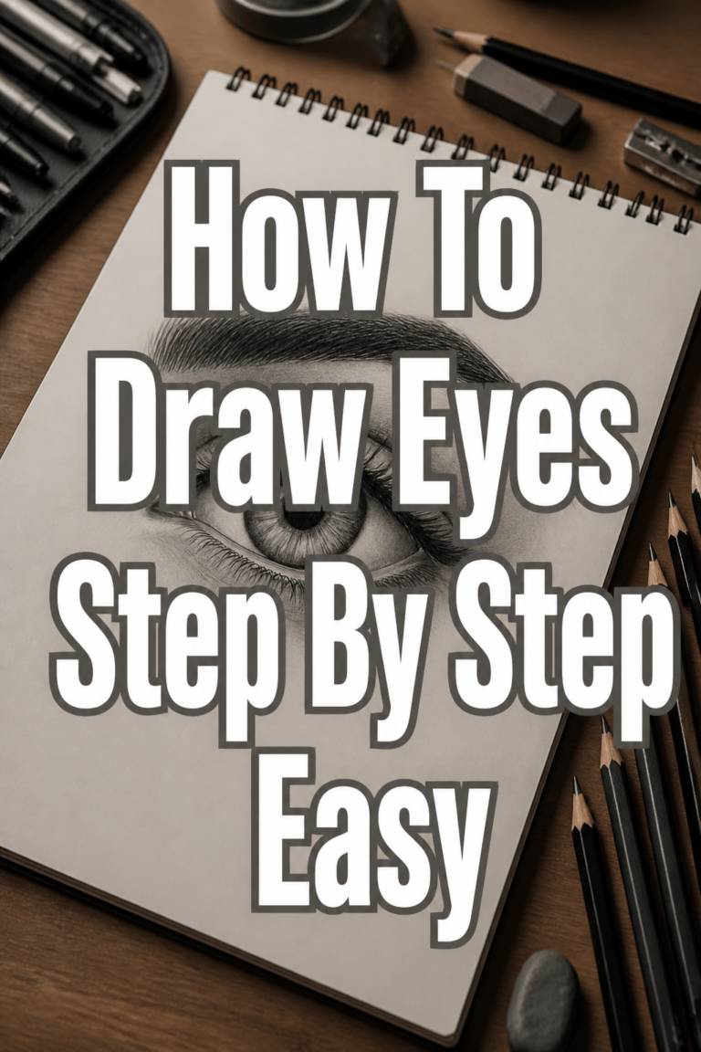 👁️ How To Draw Eyes Step By Step Easy