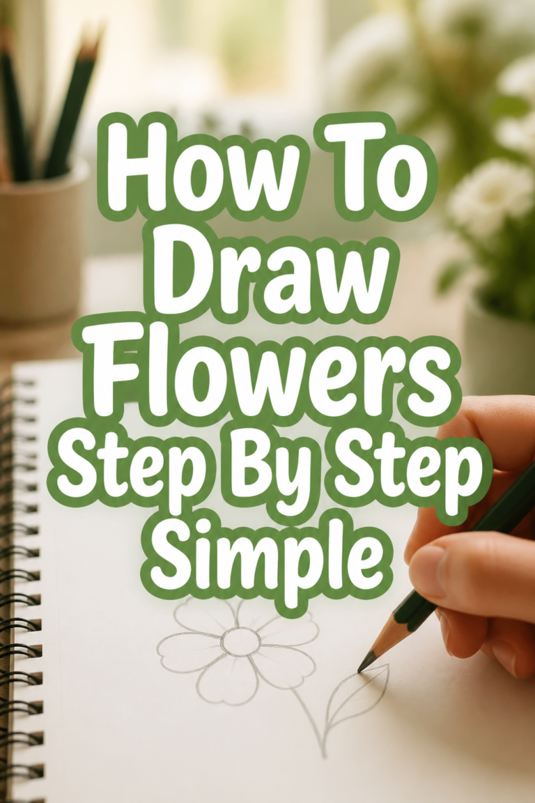 🌸 How To Draw Flowers Step By Step Simple