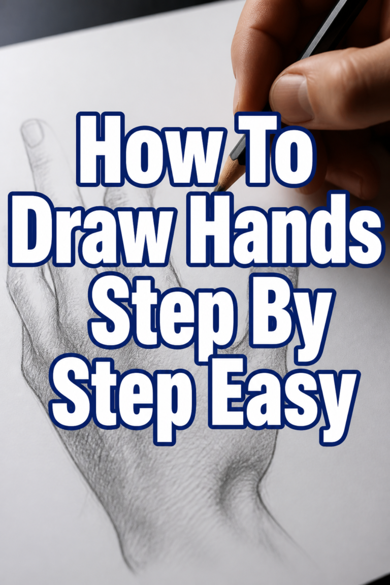 👋 How To Draw Hands Step By Step Easy