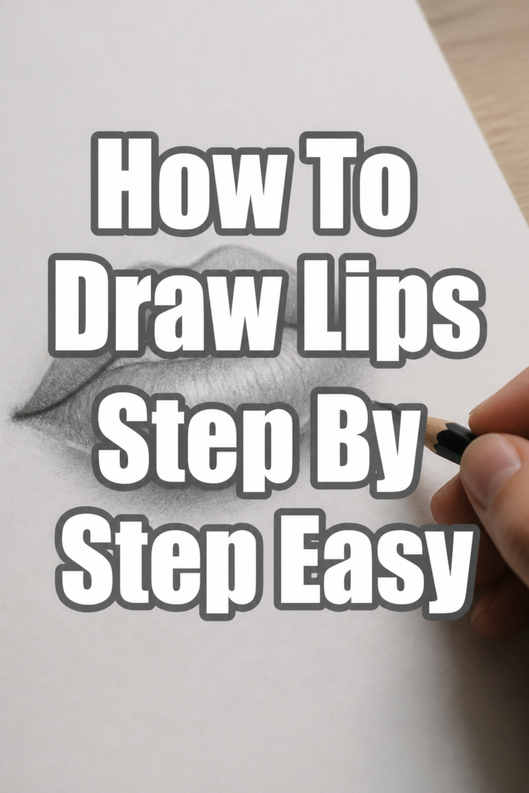 👄 How To Draw Lips Step By Step Easy