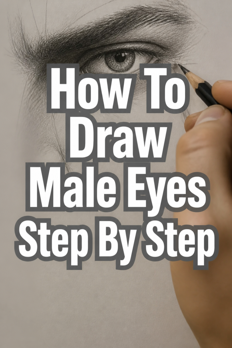 👁️ How To Draw Male Eyes Step By Step