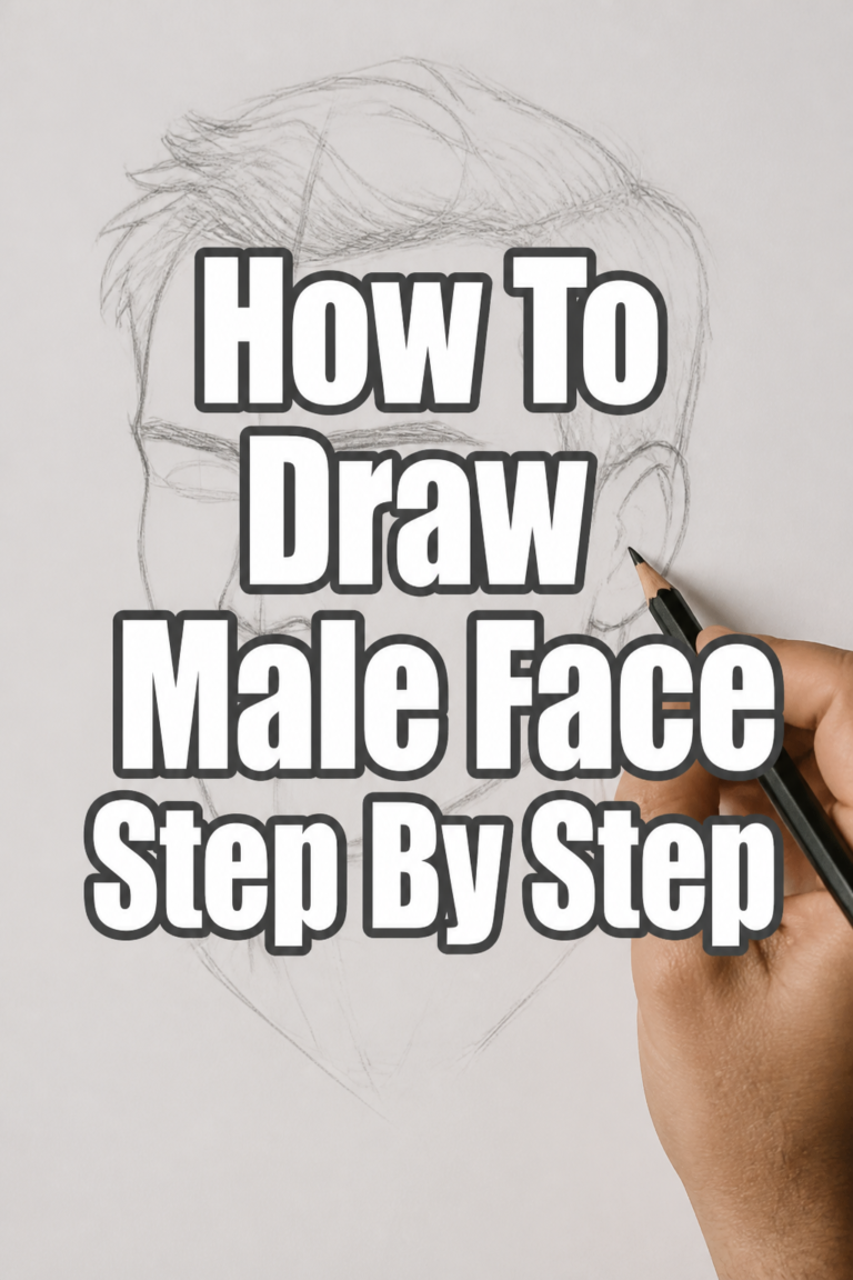 🎨 How To Draw Male Face Step By Step