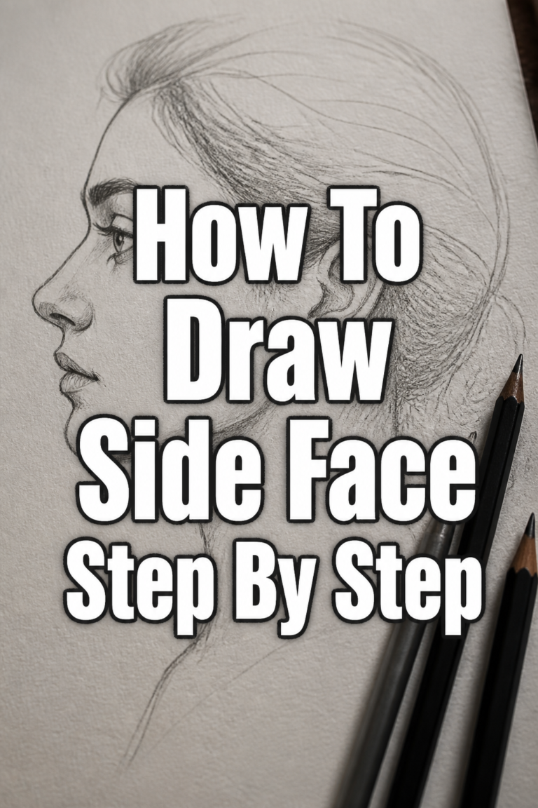 ✏️ How To Draw Side Face Step By Step