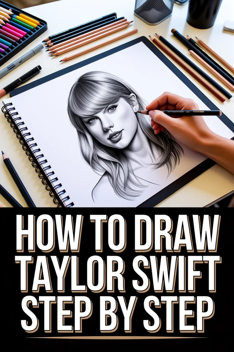 ⭐ How To Draw Taylor Swift Step By Step