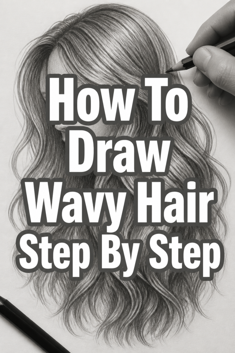 🎨 How To Draw Wavy Hair Step By Step