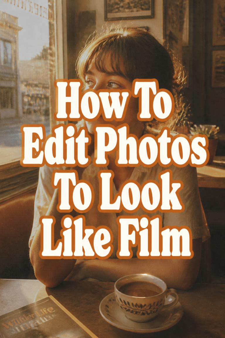 📸 How To Edit Photos To Look Like Film