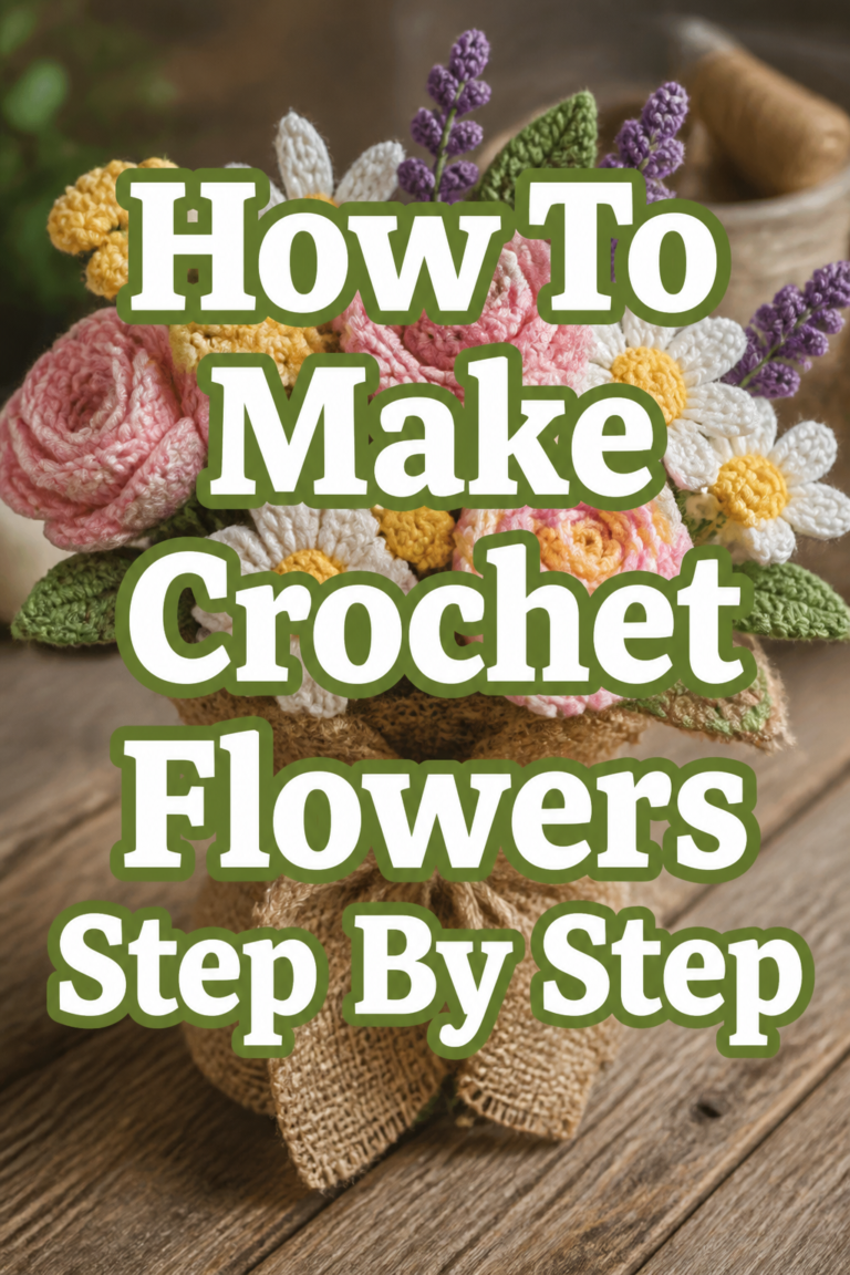 🌸 How To Make Crochet Flowers Step By Step
