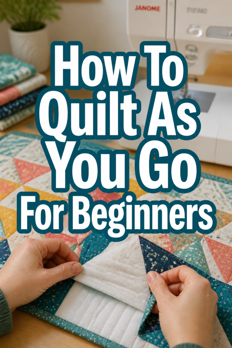 🧵 How To Quilt As You Go For Beginners