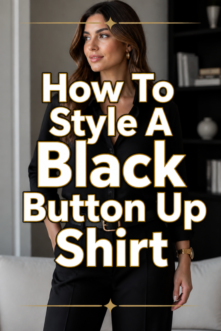 🌟 How To Style A Black Button Up Shirt