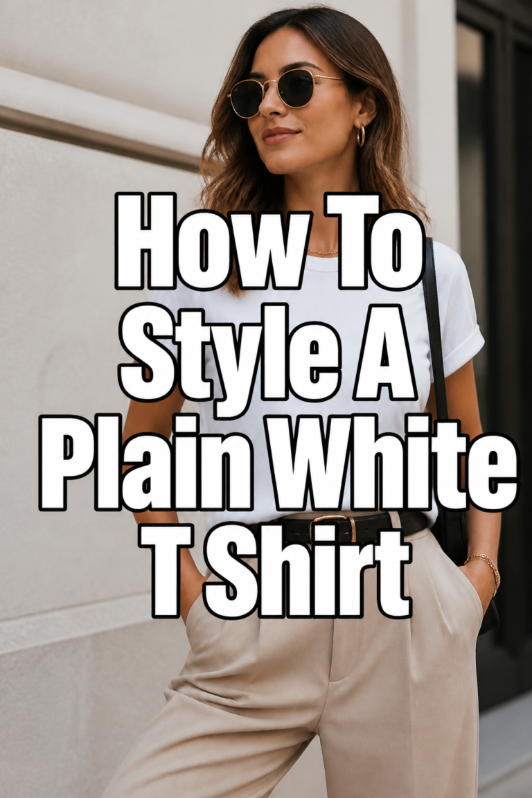 👕 How To Style A Plain White T Shirt
