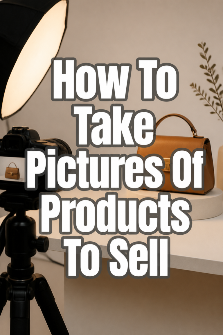 📸 How To Take Pictures Of Products To Sell
