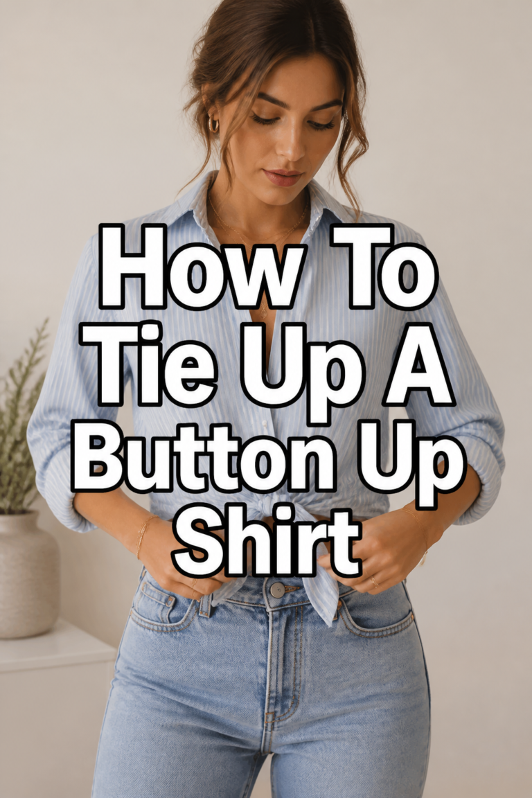 👕 How To Tie Up A Button Up Shirt