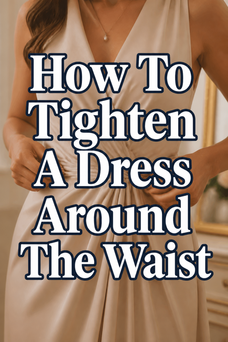 👗 How To Tighten A Dress Around The Waist